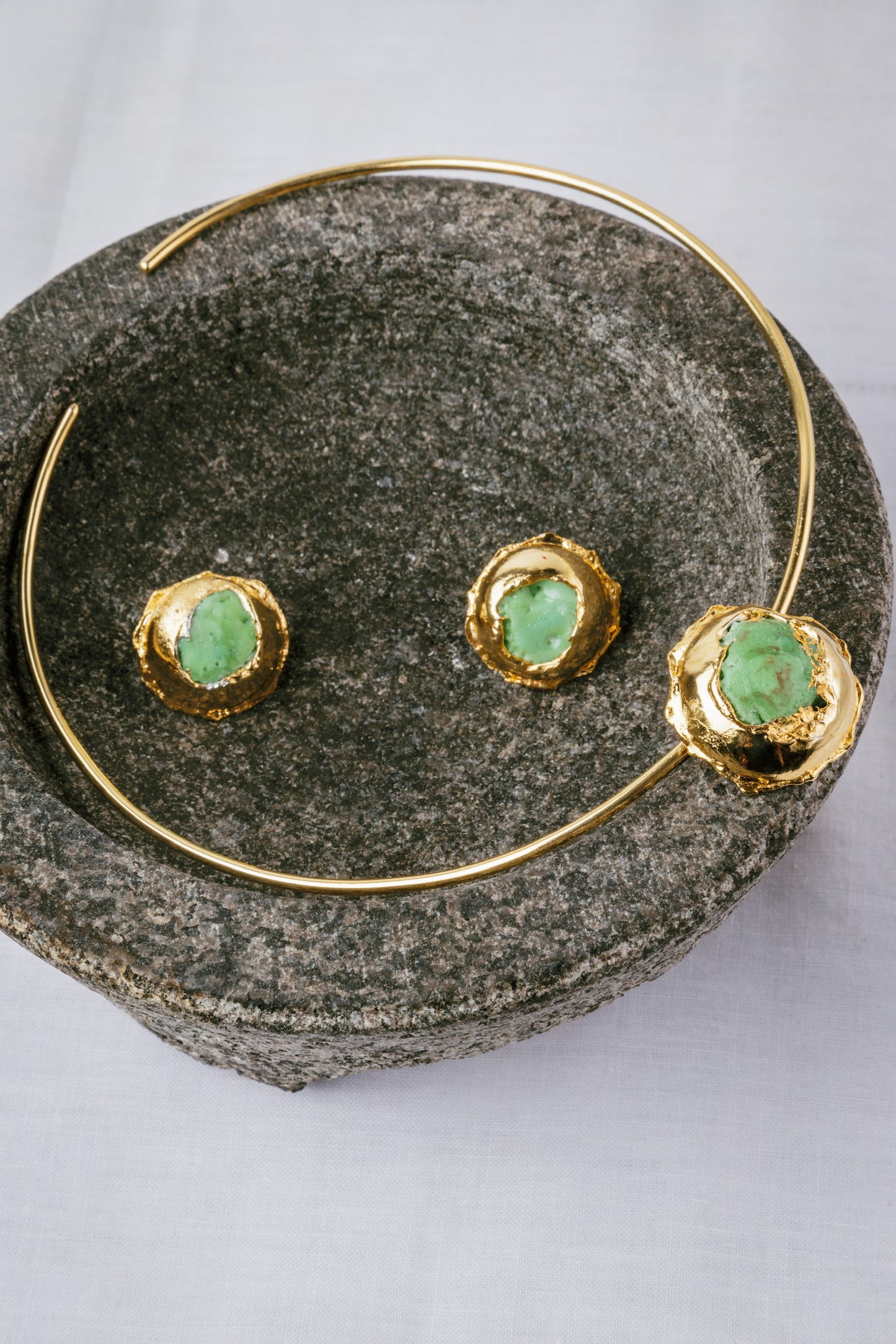 Pendientes Aura esmeralda